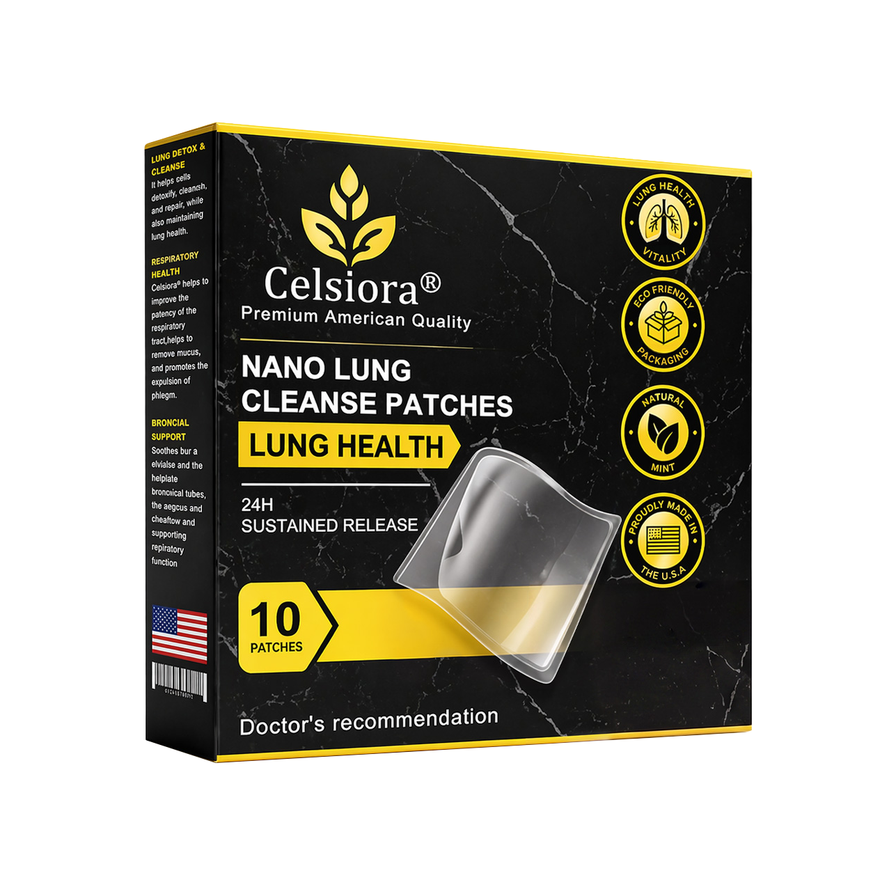 ✨😍FDA Approved|Celsiora® Nano Lung Cleanse Patches (stubborn mucus, COPD, chest tightness, shortness of breath, persistent cough, pneumonia)