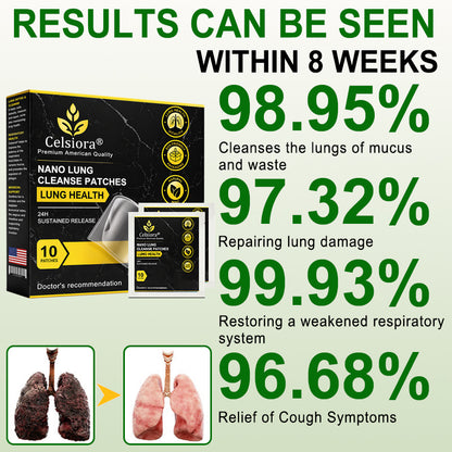 ✨💖Celsiora® Nano Lung Cleanse PatchesFor Stubborn Mucus, Airway Congestion & Persistent Coughs | Transdermal Nano-Technology, Direct to Lungs | Zero Stomach Strain