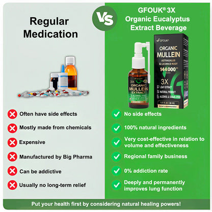 ✨💖GFOUK® 3X Concentrated Mullein Lung Cleanse Spray — Helps relieve difficulty coughing up phlegm, shortness of breath, excessive mucus, bronchitis, and lung infections