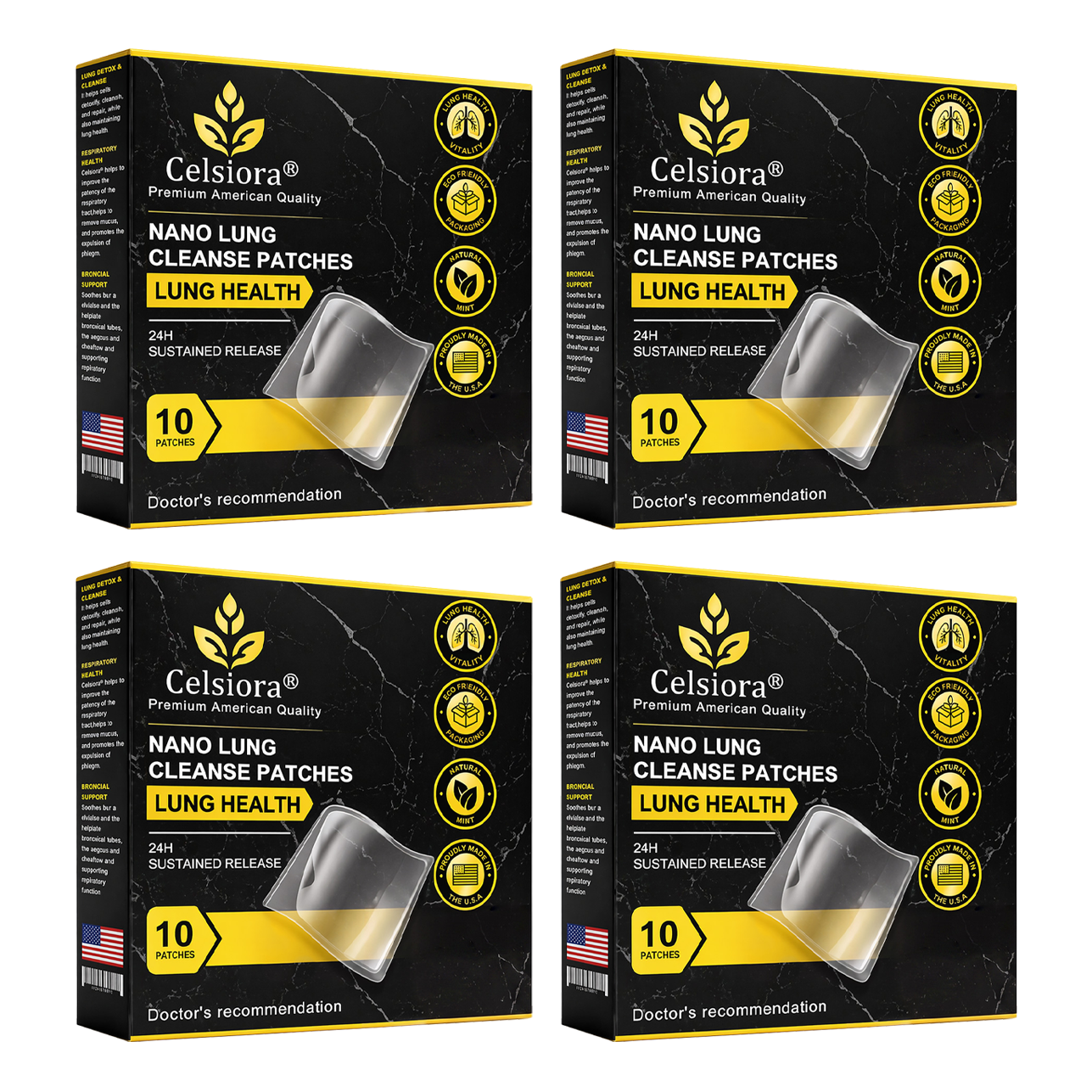 ✨😍FDA Approved|Celsiora® Nano Lung Cleanse Patches (stubborn mucus, COPD, chest tightness, shortness of breath, persistent cough, pneumonia)