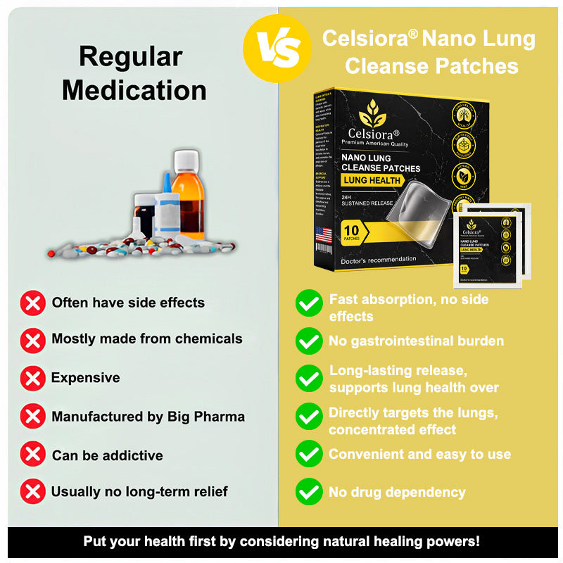 ✨😍FDA Approved|Celsiora® Nano Lung Cleanse Patches (stubborn mucus, COPD, chest tightness, shortness of breath, persistent cough, pneumonia)