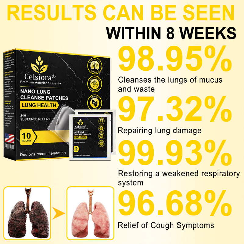 ✨😍FDA Approved|Celsiora® Nano Lung Cleanse Patches (stubborn mucus, COPD, chest tightness, shortness of breath, persistent cough, pneumonia)