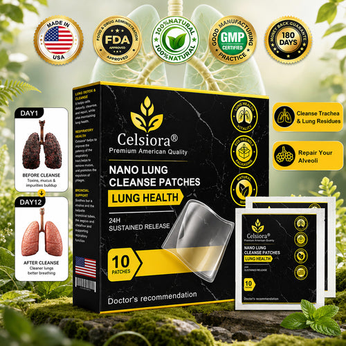 ✨😍FDA Approved|Celsiora® Nano Lung Cleanse Patches (stubborn mucus, COPD, chest tightness, shortness of breath, persistent cough, pneumonia)
