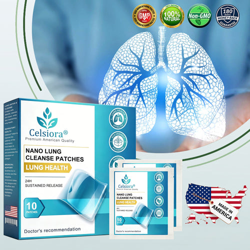 🫁🌿 FDA Approved|Celsiora® Nano Lung Cleanse Patches (Helps relieve difficulty coughing up phlegm, shortness of breath, excessive mucus and lung infections)